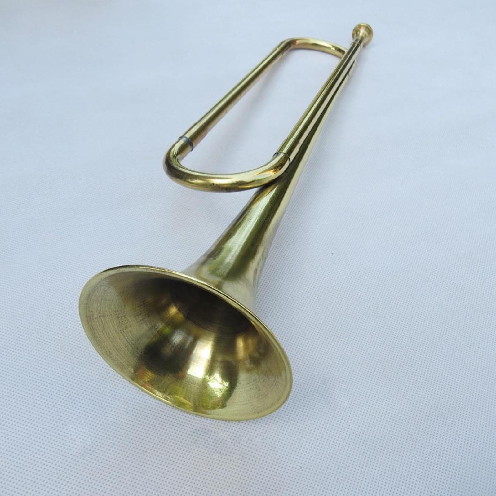 Musical Instrument Bugle - بوق نحاسي فاخر مصقول، آلة موسيقية