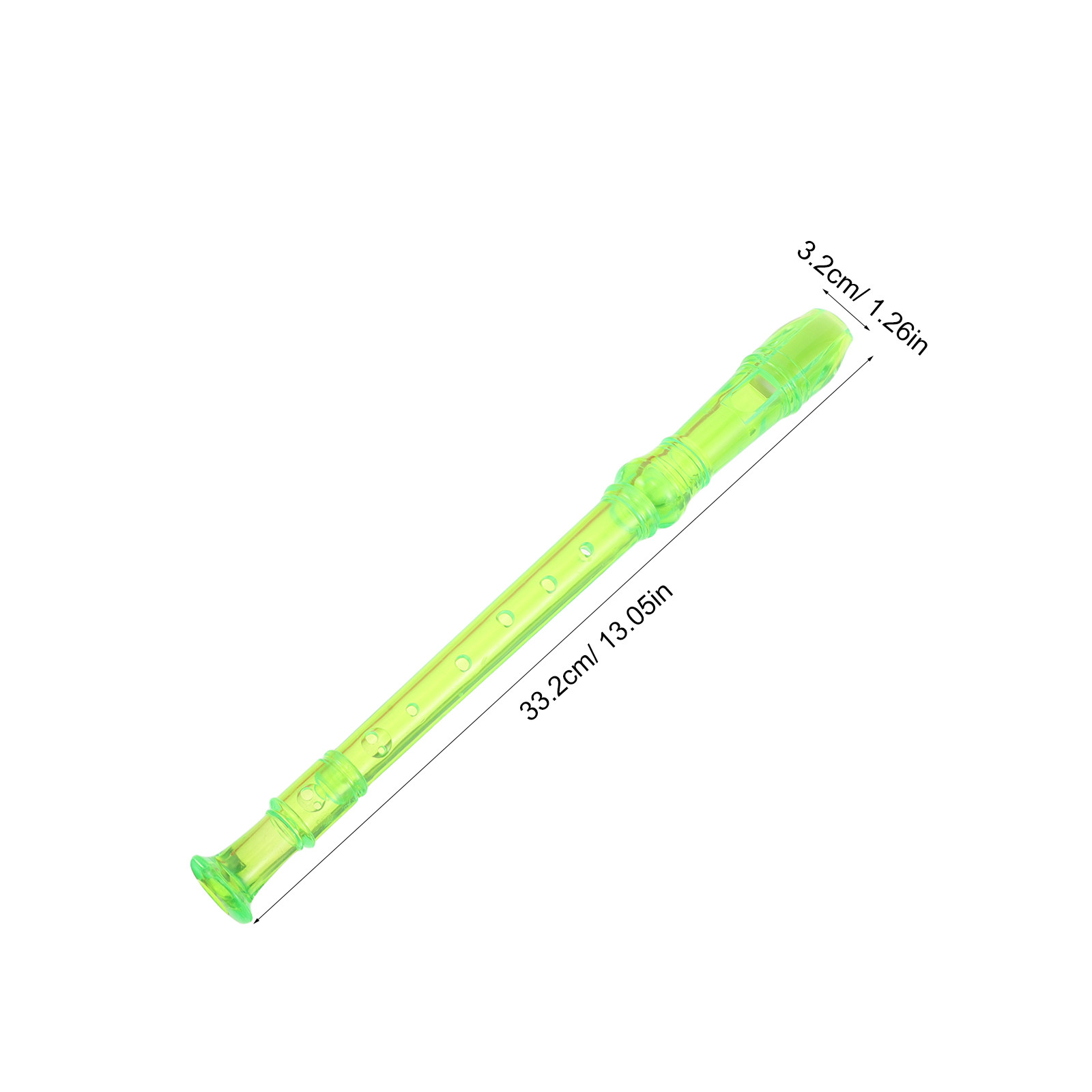 4 قطع من آلات النفخ الشفافة من - مراجعة Soprano Recorder Plastic وسعره